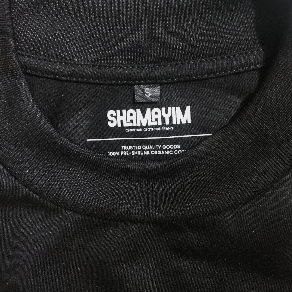 SHAMAYIM Black Plain Tees